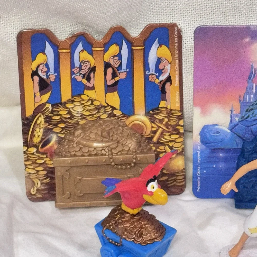 VTG 90s Lot of Aladdin King of Thieves McDonalds Toys Jasmine Mattel Cake Topper
